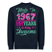 Navy made in 1967, 55 years of being awesome Heavyweight Sweatshirt - Jasminsmagicworld