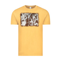 Vintage Mustard cowhide background Vintage Tee - AdoDesignShop