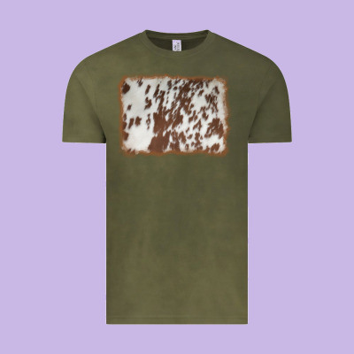 Cowhide Background Vintage Tee Designed By Adodesignshop