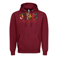 Burgundy jesus is the reason christmas bbs Zipper Hoodie - BundleAndBundleShop