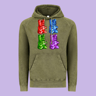 Jellybear Vintage Hoodie Designed By Adodesignshop
