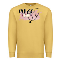 Antique Gold Nurse Floral Premium Sweatshirt - Bettercallsaul