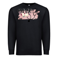 Black Nurse Floral Premium Sweatshirt - Bettercallsaul