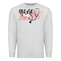 Dove Grey Nurse Floral Premium Sweatshirt - Bettercallsaul
