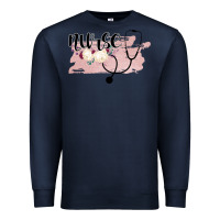 Navy Nurse Floral Premium Sweatshirt - Bettercallsaul