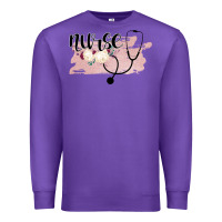 Purple Nurse Floral Premium Sweatshirt - Bettercallsaul