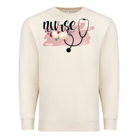 Nurse Floral Premium Sweatshirt | Teevron