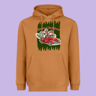 Merry Christmas Y'all Truck Heavyweight Hoodie Designed By Bettercallsaul