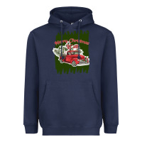 Navy merry christmas y'all truck Heavyweight Hoodie - Bettercallsaul