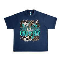 Navy born  raised country Urban Heavy Tee - NancyCooperArtShop
