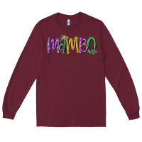 Burgundy mardi gras mambo Long Sleeve Tee - MaliasSmallBusiness