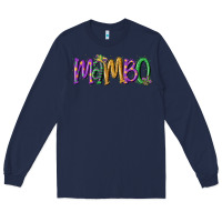 Navy mardi gras mambo Long Sleeve Tee - MaliasSmallBusiness