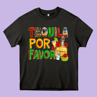 Tequila Por Favor Heavy Core Tee Designed By Zillion Design Studio