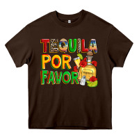 Chocolate Brown tequila por favor Heavy Core Tee - Zillion Design Studio