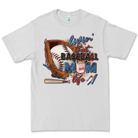 Dove Grey livin' that baseball mom life Premium Tee - Zillion Design Studio