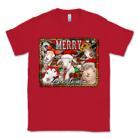 Red merry christmas goats Classic Tee - Jasminsmagicworld