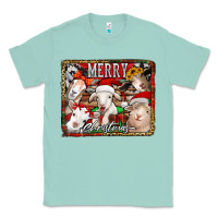 Seafoam merry christmas goats Classic Tee - Jasminsmagicworld
