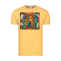 Vintage Mustard cowboy boots turquoise aztec cowhide Vintage Tee - Artiststas