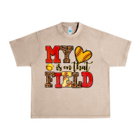 French Oak my heart is on that field softball Urban Heavy Tee - AdoDesignShop