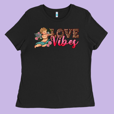 Love Vibes Cupid Ladies Tee Designed By Ranaportraitstore