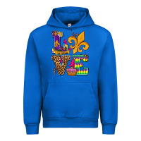 Cobalt mardi gras love olivia Urban Hoodie - OliviaCreatesArt