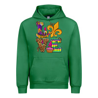 Emerald mardi gras love olivia Urban Hoodie - OliviaCreatesArt