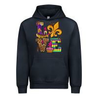 Navy mardi gras love olivia Urban Hoodie - OliviaCreatesArt