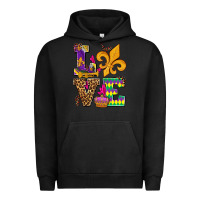 Pigment Black mardi gras love olivia Urban Hoodie - OliviaCreatesArt