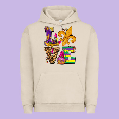 Mardi Gras Love Olivia Urban Hoodie Designed By Oliviacreatesart