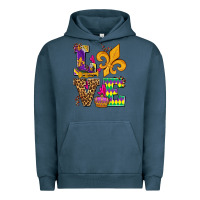 Pigment Midnight Navy mardi gras love olivia Urban Hoodie - OliviaCreatesArt