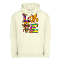 Pigment Pistachio mardi gras love olivia Urban Hoodie - OliviaCreatesArt