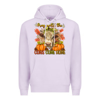 Lilac Pray Till The Cows Come Home Premium Hoodie - texasbilliewilder