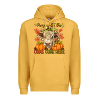 Mustard Pray Till The Cows Come Home Premium Hoodie - texasbilliewilder