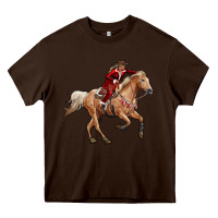 Chocolate Brown christmas cowgirl Heavy Core Tee - RanaPortraitStore