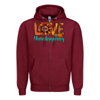 Burgundy love thanksgiving bbs Zipper Hoodie - BundleAndBundleShop