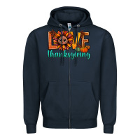 Navy love thanksgiving bbs Zipper Hoodie - BundleAndBundleShop