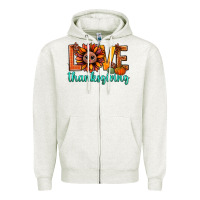 Oatmeal Heather love thanksgiving bbs Zipper Hoodie - BundleAndBundleShop