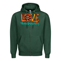 Sports Green love thanksgiving bbs Zipper Hoodie - BundleAndBundleShop