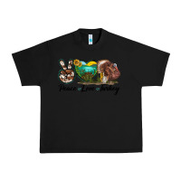 Black peace love turkey Urban Heavy Tee - LillyAllenDesigns