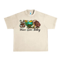 Sandshell peace love turkey Urban Heavy Tee - LillyAllenDesigns