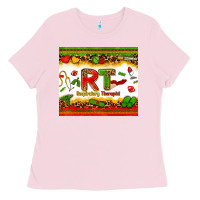Bubblegum Pink respiratory therapist juneteenth Ladies Tee - Zillion Design Studio