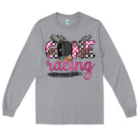 Heather Grey gone racing Long Sleeve Tee - JahusDesignShop