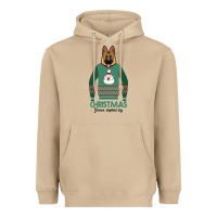 Mushroom German shepherd dog Christmas Heavyweight Hoodie - Bettercallsaul