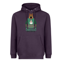 Plum German shepherd dog Christmas Heavyweight Hoodie - Bettercallsaul