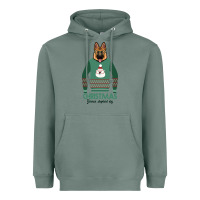 Sage German shepherd dog Christmas Heavyweight Hoodie - Bettercallsaul