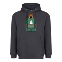 Smoke German shepherd dog Christmas Heavyweight Hoodie - Bettercallsaul
