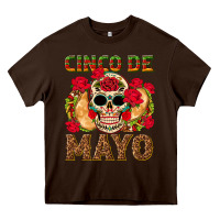 Chocolate Brown Cinco de Mayo Heavy Core Tee - texasbilliewilder