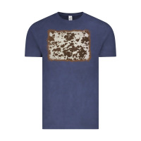 Vintage Denim cowhide background Vintage Tee - AdoDesignShop