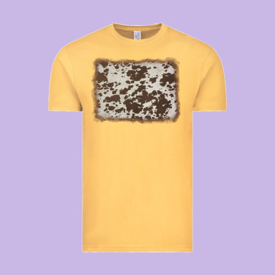 Cowhide Background Vintage Tee Designed By Adodesignshop