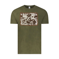 Vintage Olive cowhide background Vintage Tee - AdoDesignShop